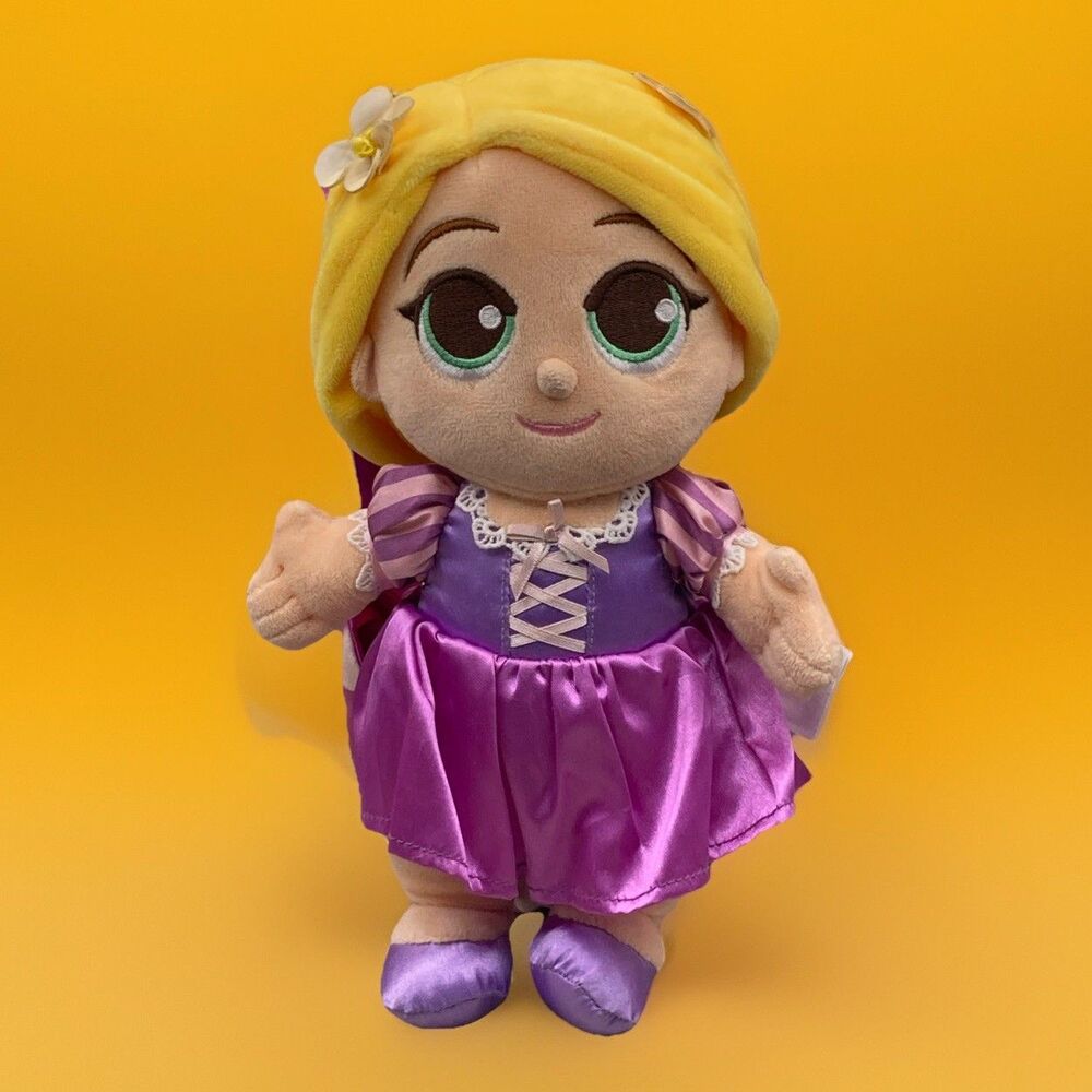 Disney Parks Tangled Babies Rapunzel Blanket Pouch 11" Plush Stuffed Toy